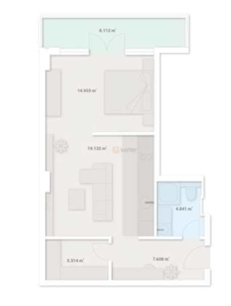 K4 Residence — планировка 2-комнатные