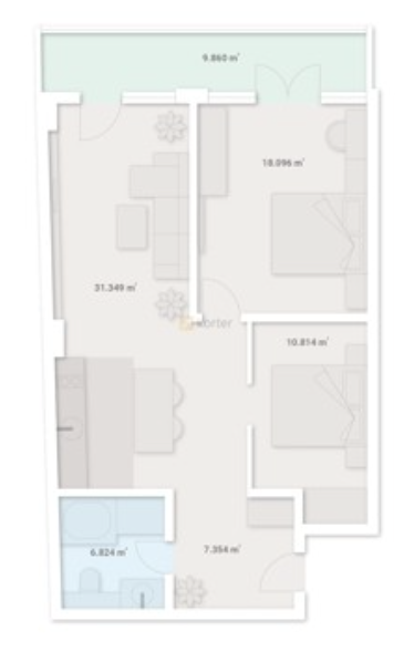 K4 Residence — планировка 3-комнатные