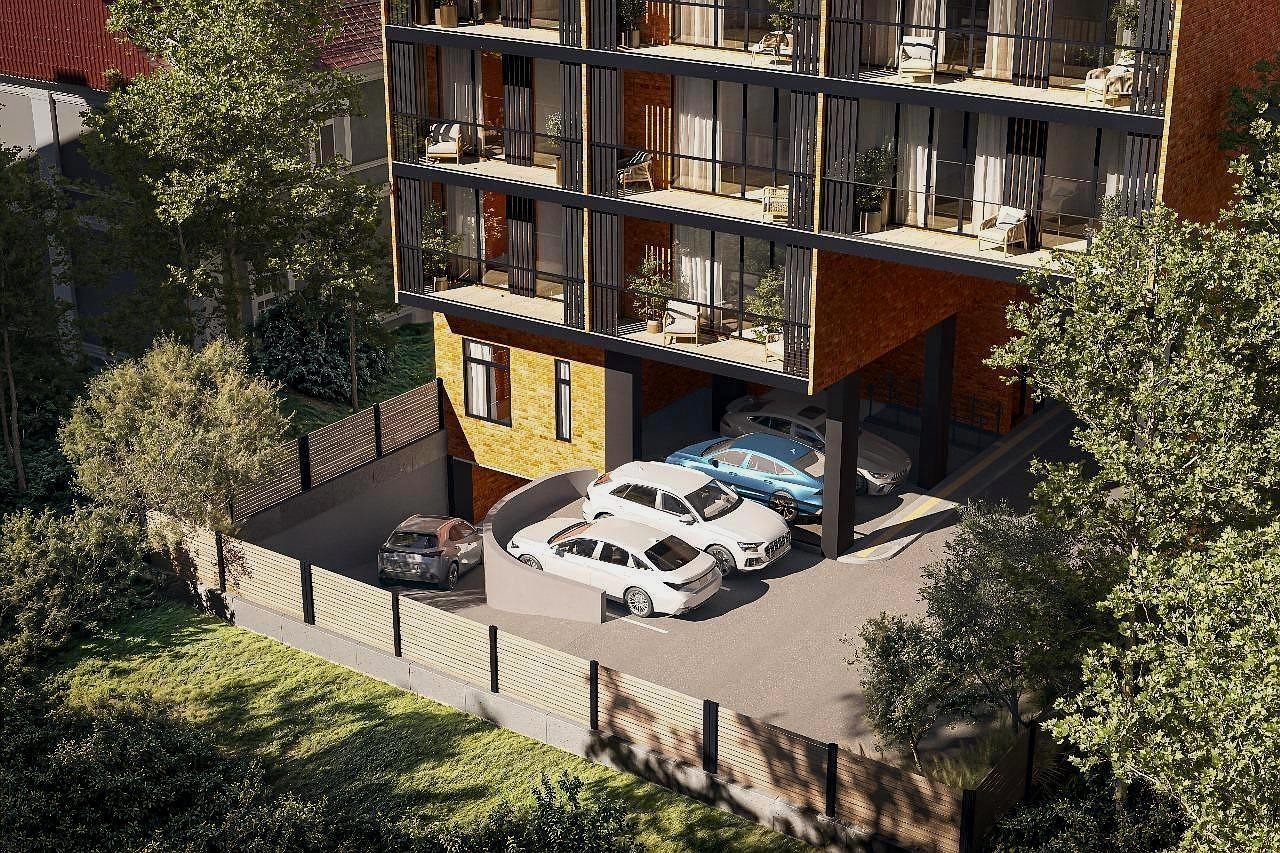 K4 Residence — паркинг и двор